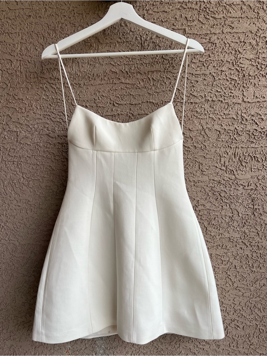 Zara Dresses & Skirts - NWT Zara White Stretch Mini Dress Size S